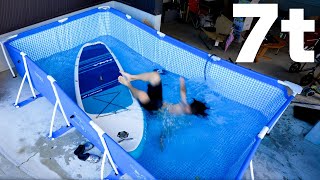 7tの水が入る巨大プールがきました！