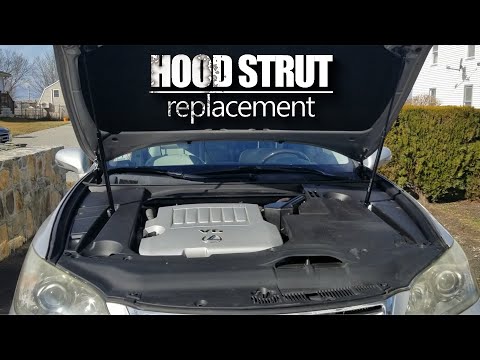 Car hood will not stay up and open - Lexus hood strut replacement