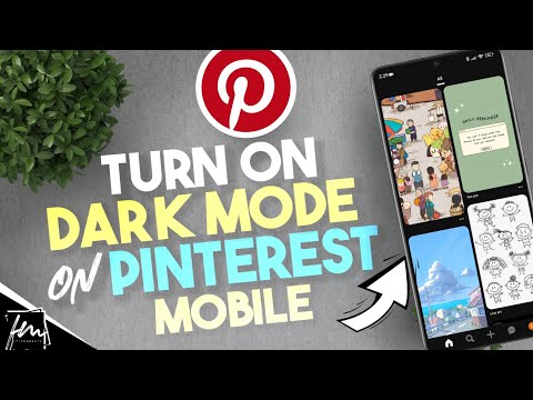 How to turn on Drak Mode or Light Mode on Pinterest Mobile