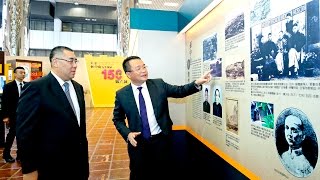 【新聞局】行政長官崔世安參觀“紀念孫中山先生誕辰150周年圖片展”