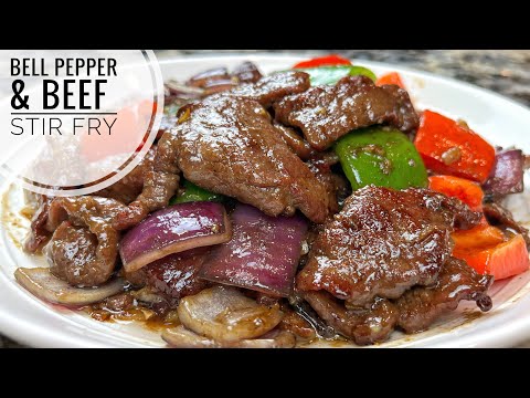 Beef And Bell Pepper Stir Fry |  Beef Stir Fry With Vegetables|  Pepper Steak Recipe