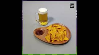 Neem Wood Chip & Dip Platter | Match Time Munchies | The Indus Valley