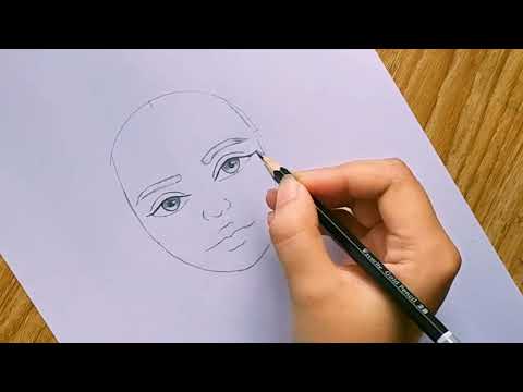 How to draw face for beginners | girl face drawing in easy way | how to sketch a face