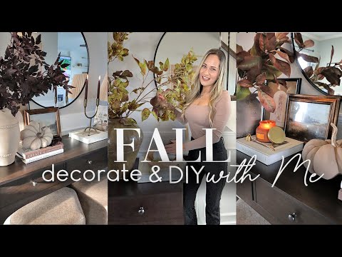 FALL DECORATE WITH ME 2024 || ENTRYWAY STYLING IDEAS || DIY FALL DECOR IDEAS