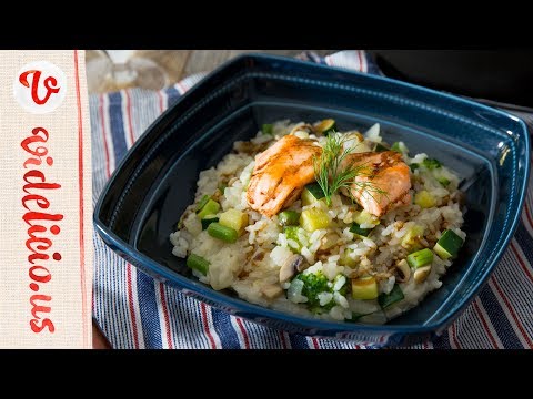 野菜の味を活かしたマッシュルームとズッキーニのリゾット｜How to make Zucchini Mushroom Risotto