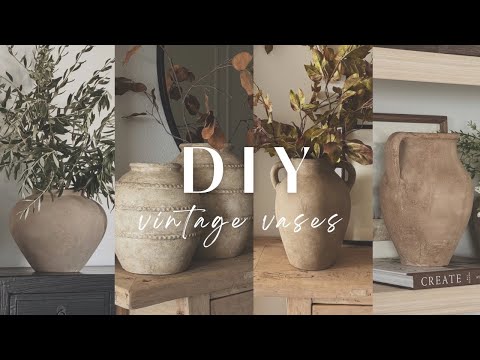 DIY Aged Vases || Easy & Affordable || Olive Ateliers Inspired Vases