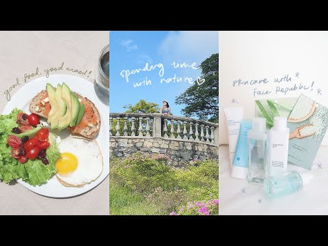 a self-care vlog | home-cooked meal, morning walk, & skincare routine ft. Face Republic ✨