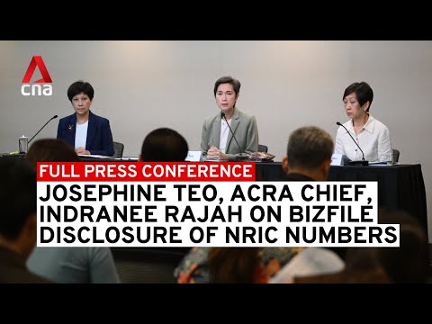 Josephine Teo, Indranee Rajah, ACRA chief on NRIC disclosure, change in policy | Full presser