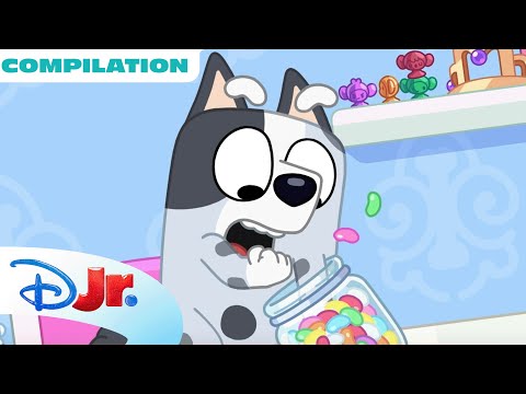 BLUEY MINISODE COMPILATION | Three Pigs, Hungry, Muffin Unboxing |@disneyjr x @BlueyOfficialChannel