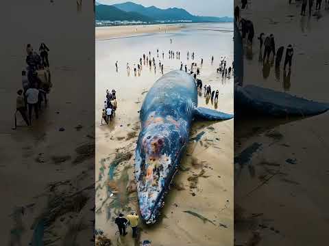 Rip in whale fish #natureocean #animals