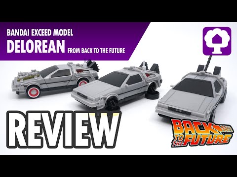 Bandai Exceed Model Back to the Future DeLorean Review - Hobby Clubhouse | BttF Gashapon Model