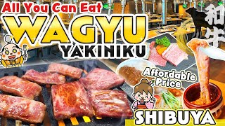 All You Can Eat Wagyu Yakiniku Restaurant in Shibuya Tokyo / Japan Travel Vlog