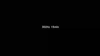 302 Hz 15min sine sound wave