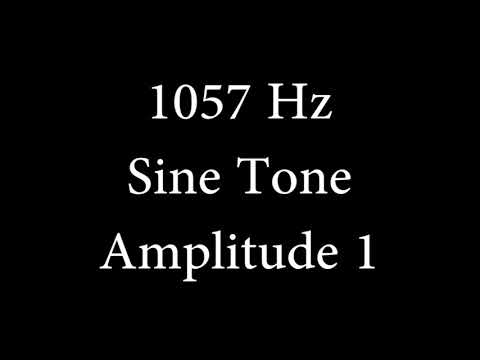 1057 Hz Sine Tone Amplitude 1