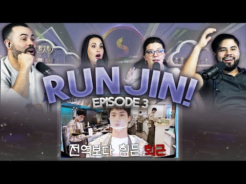 BTS "RUN JIN Episode 3" - Reaction - No one is safe from his competitiveness 😂 | Couples React