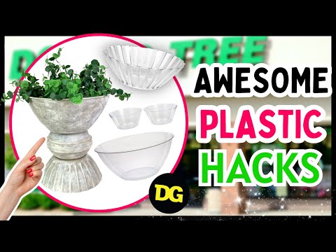 10 UNBELIEVABLE DOLLAR TREE DIY CRAFTS Using Dollar Tree PLASTICWARE | Modern Dollar Tree DIY