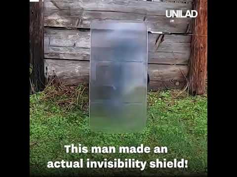 A Guy built an invisibility shield that actually works! (camouflage) 😱