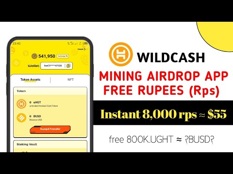 Wildcash Mine App Earn 8,000rps Daily Mining UHGT Binance Support || How to withdraw wild cash UHGT