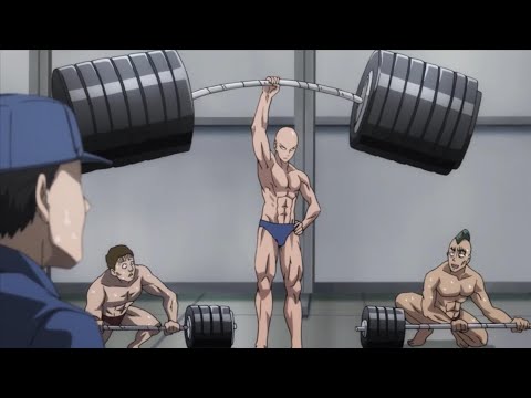 Shot on iphone meme but it's anime Saitama