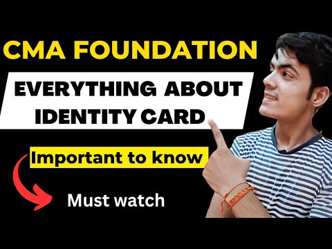 IDENTITY CARD FOR CMA FOUNDATION EXAMS | HOW TO DOWNLOAD IDENTITY CARD CMA FOUNDATION JULY 23