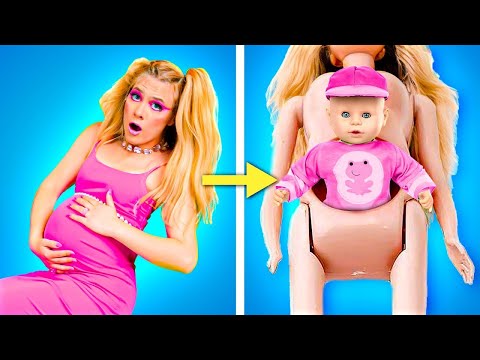 OMG, Are You Pregnant Barbie??😍 Fun Halloween Costume DIY's, Funny Sneaking Situations by Zoom Go!