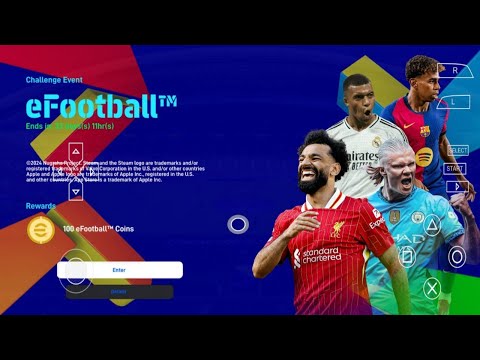 eFOOTBALL PES 2025 PPSSPP Android Update Transfers Kits 24/25 Now Faces Camera PS5 Graphics HD