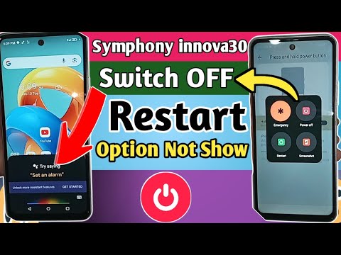 Symphony innova 30 power off Restart option not show