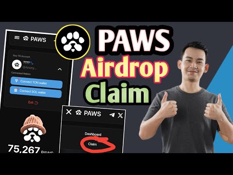 PAWS Airdrop Claim || PAWS New Wallet Connected || PAWS TGE Step