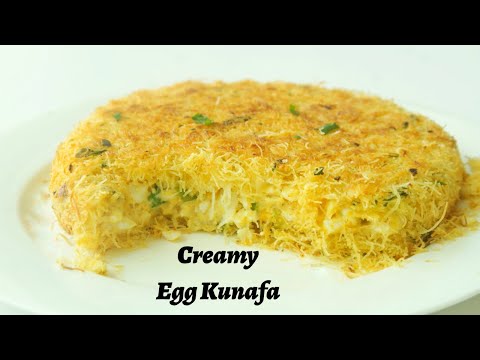 Have you tried Kunafa in this Way!!!! Stove Top Creamy Egg Kunafa || Cheesy egg Kunafa