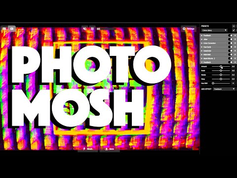 Live analogue glitch style video FX with PhotoMosh-Pro