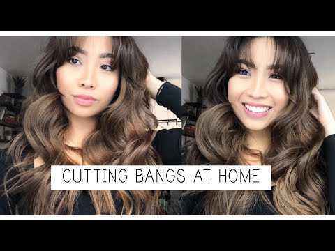 How To Cut Curtain Bangs