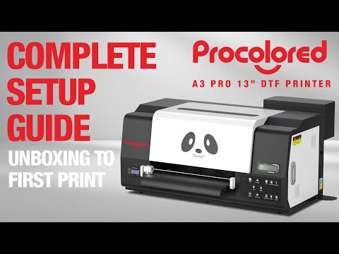 How To Setup Procolored A3 Pro 13" DTF Printer