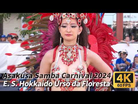 The 39th Asakusa Samba Carnival 2024 #1 Escola de Samba Hokkaido Urso da Floresta