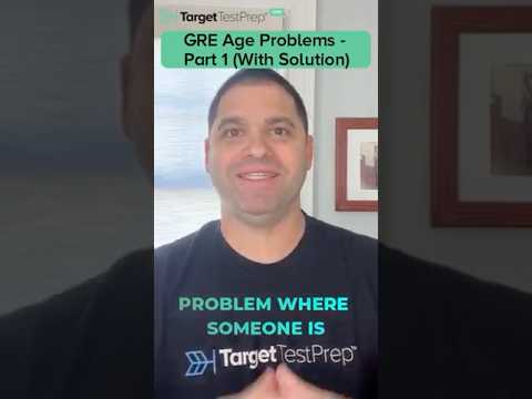 GRE Age Problems (Part 1): A Step-by-step Guide ✍️ | #GRE | #Shorts