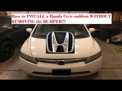 Honda Civic FRONT Emblem Installation