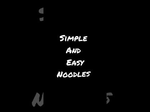 SIMPLE & EASY NOODLES 🍜 | #food #easyrecipe #noodles #sullurupeta #sriharikota #noodleslover