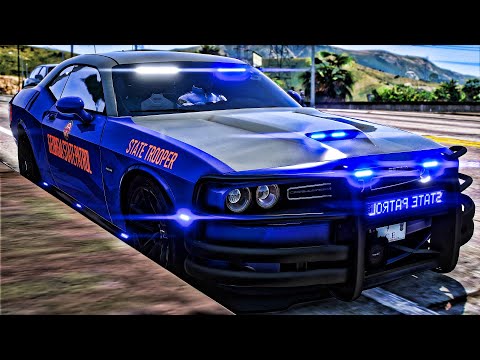 Playing GTA 5 As A POLICE OFFICER Highway Patrol|| GSP|| GTA 5 Mod| 4K