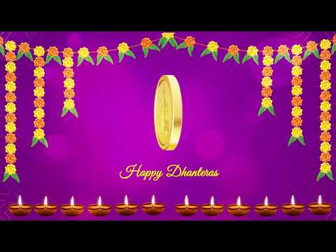 Happy Dhanteras Status | Gold Coin Animation | Dhanteras Animation | Mata Lakshmi | Coin Animation