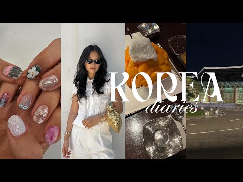 KOREA TRAVEL VLOG EP 2| must try restaurants in Seoul, night out, cute nail art, & fiance meets gma!