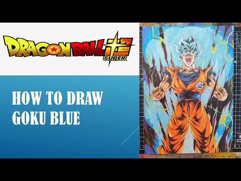 How To Draw Goku SSJ Blue | Step By Step | Dragonball |