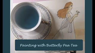 Painting with Tea challenge: Butterfly Pea Tea?