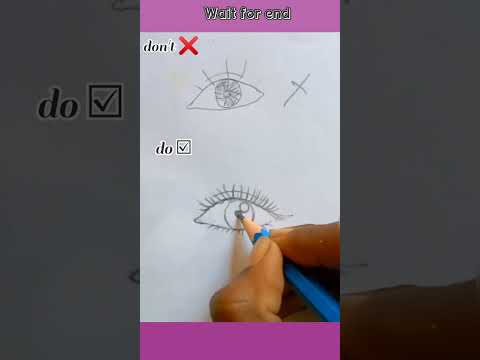 How to draw an eye #shorts #eyedrawing