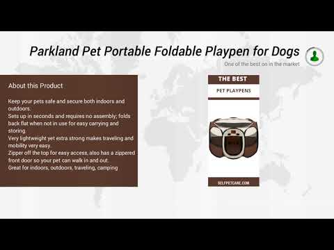 Parkland Pet Portable Foldable Playpen for Dogs