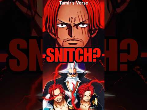 Shanks Has FINALLY Beat The Snitch Allegations! #anime #onepiece #luffy #shorts