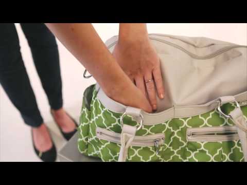 JJ Cole Satchel Diaper Bag -  11 pockets to keep you organized