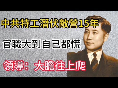 中共特工潛伏敵營15年，官職大到自己都慌，領導：大膽往上爬