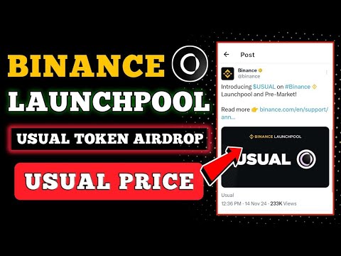 Usual (USUAL) on Binance Launchpool 🤑 USUAL Token Price 😱 USUAL Token Listing 🤑