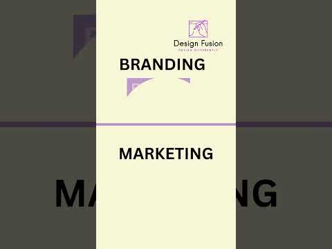 Branding vs Marketing: what's the difference?#designfusion#digitalmarketing #graphicdesign#graphic