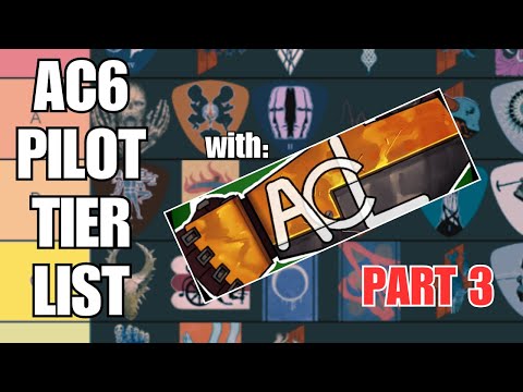 AC6 Pilot Tier List  w/ Armored Core Lore! (Pt. 3)