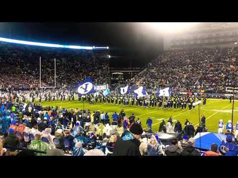 BYU Team entrance verses Boise State